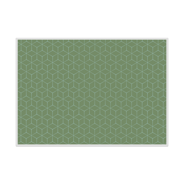 Placemat IEZZY hexagon groen