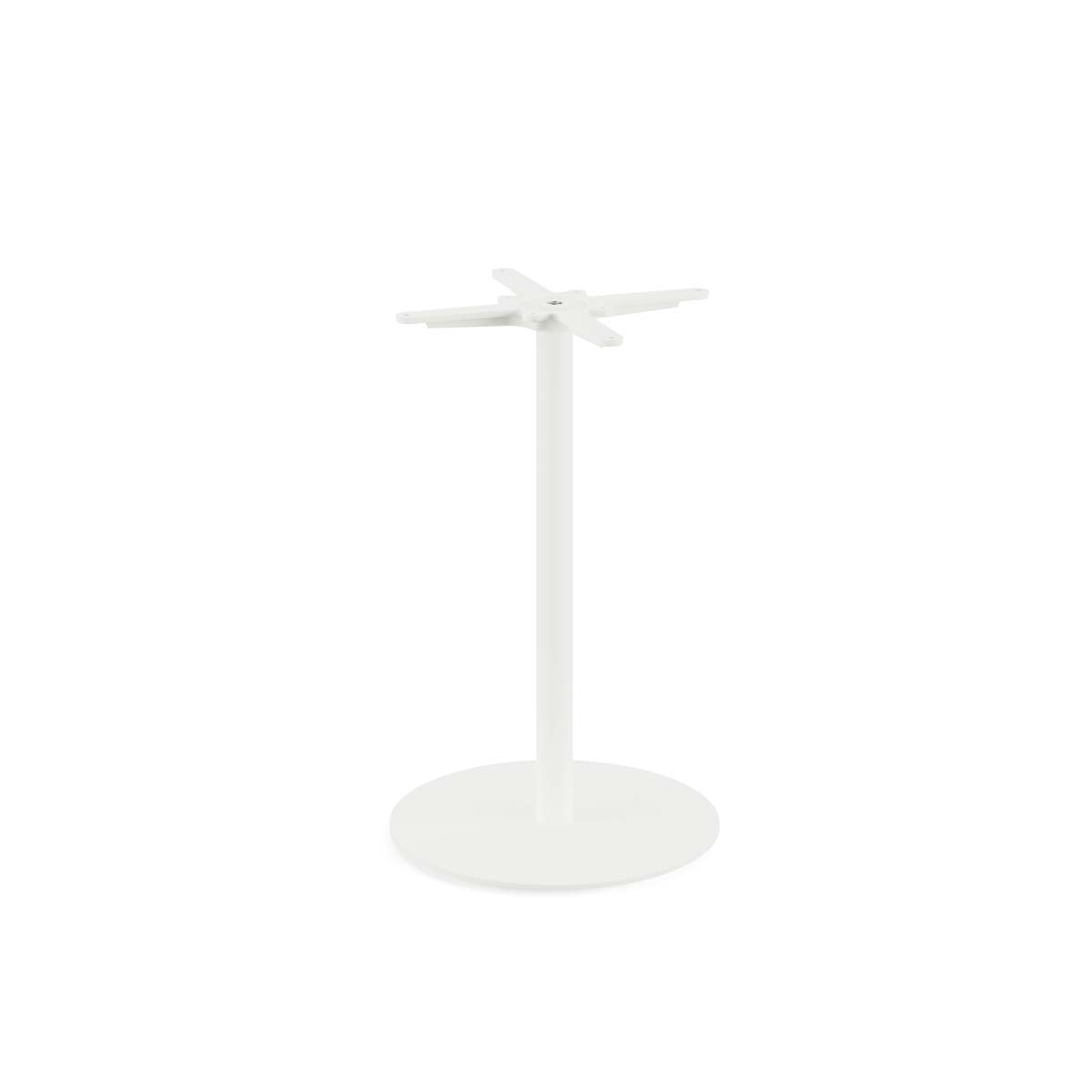 Urban Terrastafel wit frame + Zwart HPL Ø70 cm
