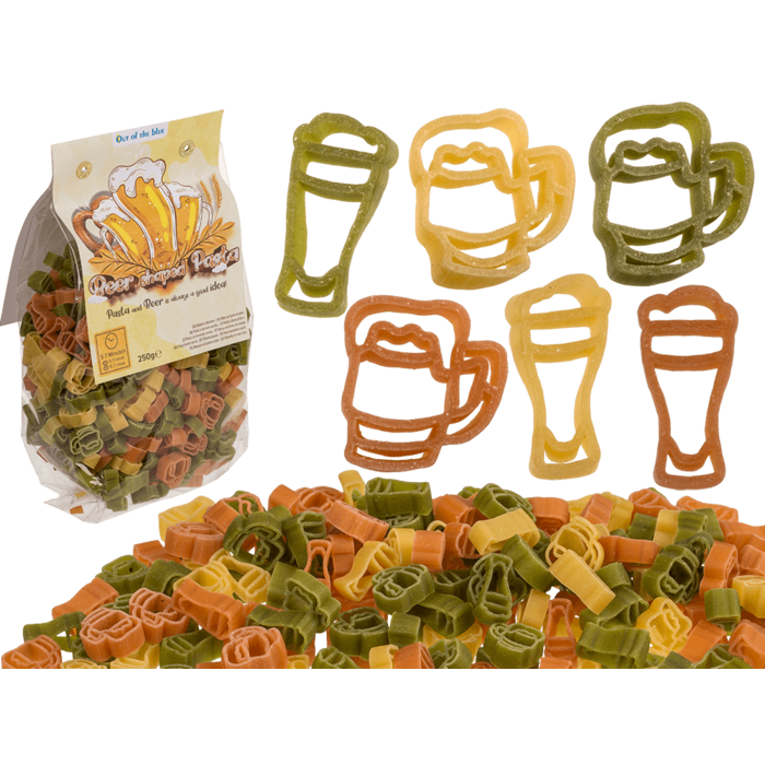 Drie­kleurige Durum Tarwe Pasta in Bier­vorm - 250g
