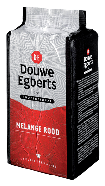 Koffie Douwe Egberts standaardmaling Melange Rood 1kg