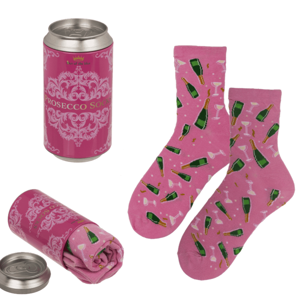 Sokken - Prosecco - In Proseccoblik Giftbox - One Size