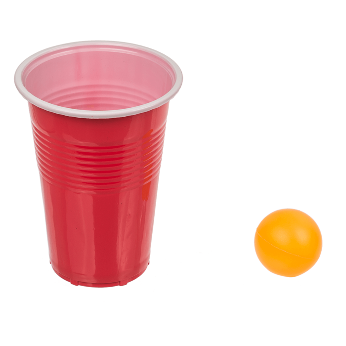 Beer Pong Shelf - Inclusief 12 cups en 12 ballen