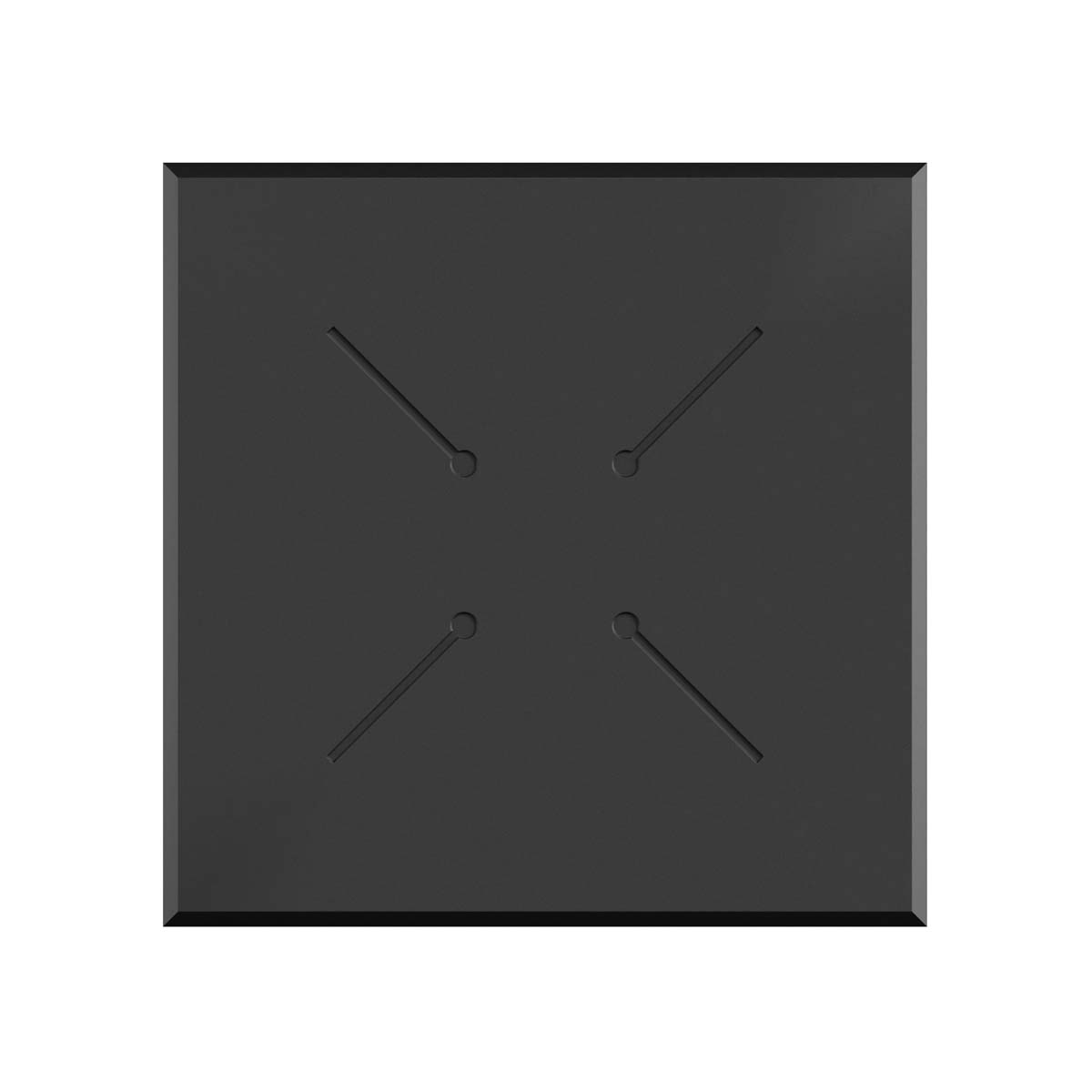 Urban Terrastafel zand frame + Midnight Marble HPL 70x70 cm