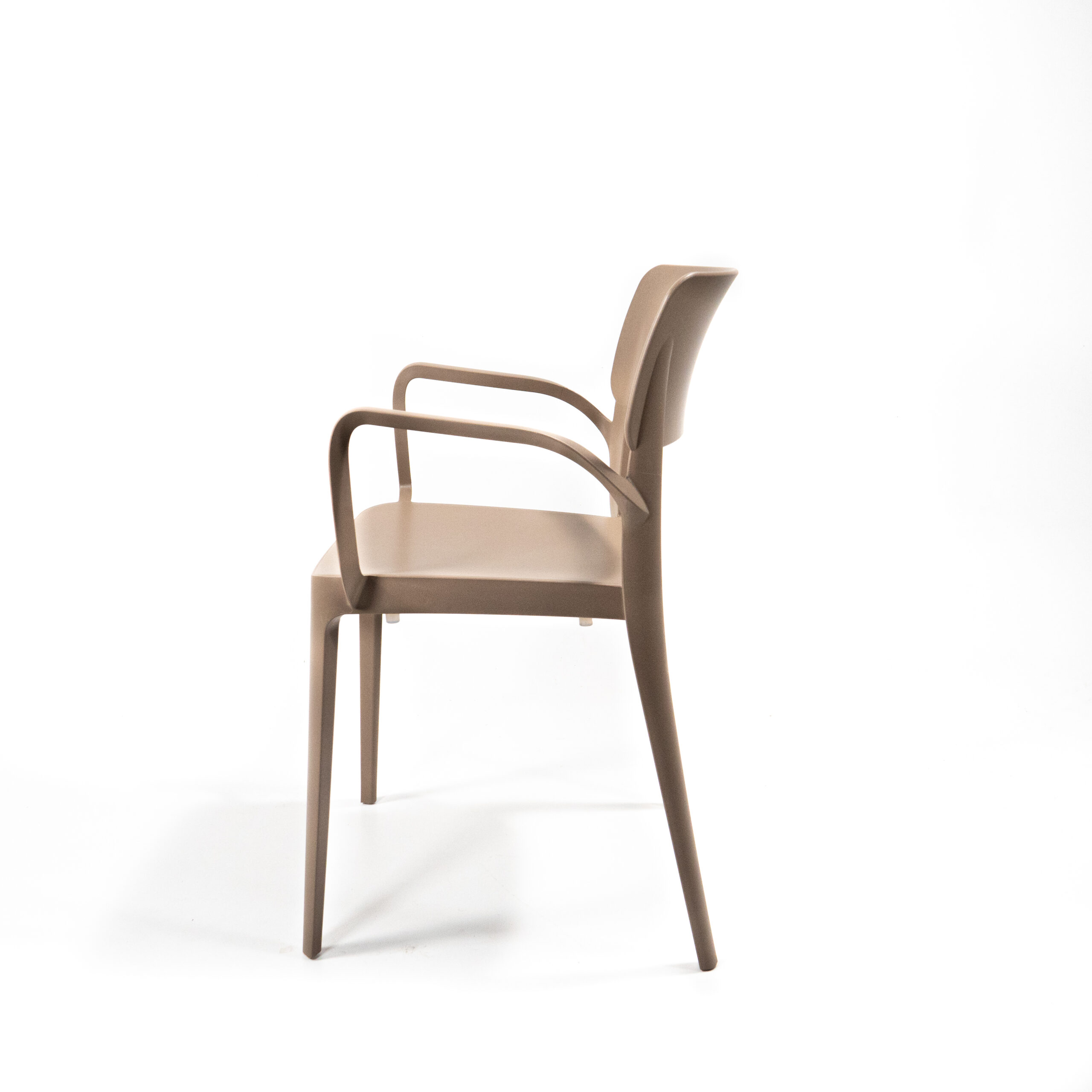 Wing Stapelstoel met armleuning zand beige, 50923