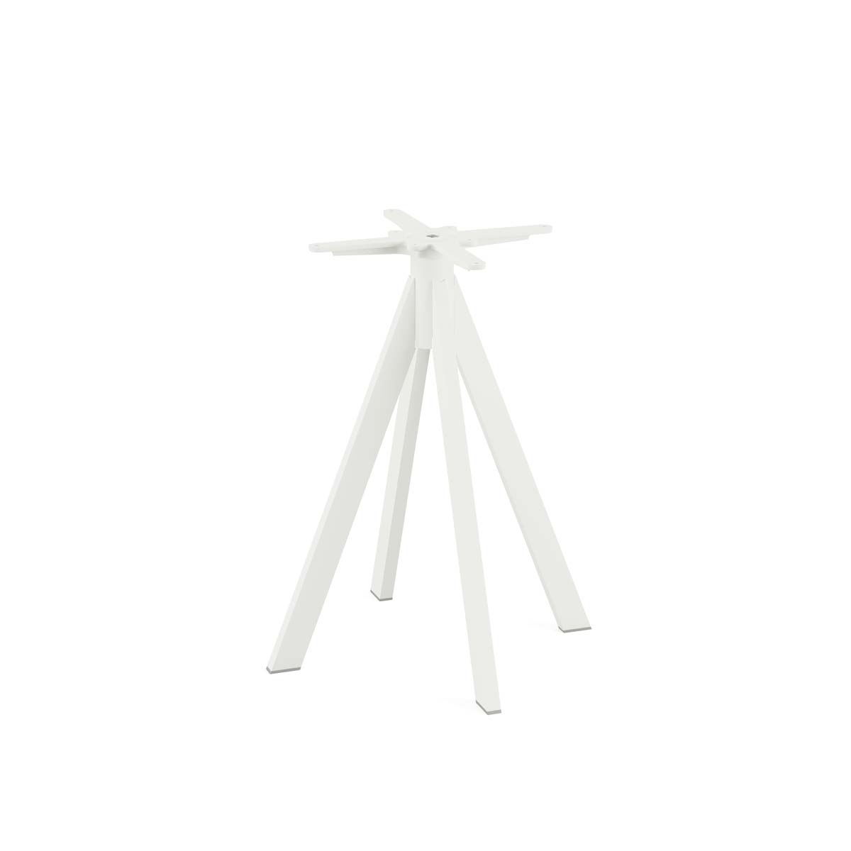 Infinity Terrastafel wit frame + Moonstone HPL Ø70 cm